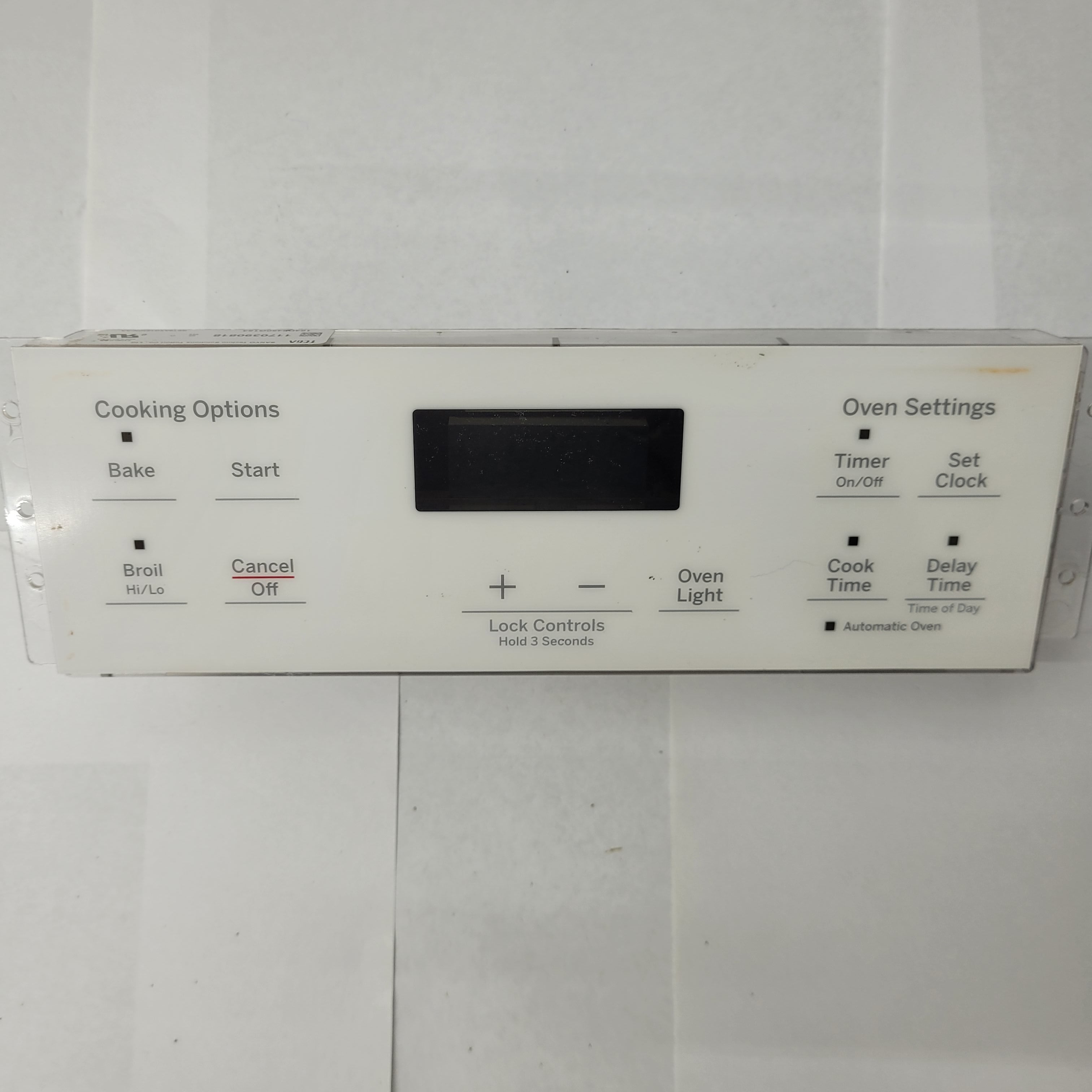GE Stove Oven Range White Electronic Control Board WB27X26540 GE Stove Oven Range White Electronic Control Board WB27X26540